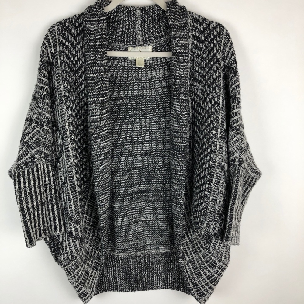 Ruby Moon Wool Blend Woven Dolman Cardigan